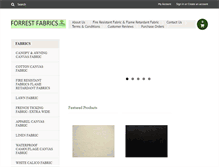 Tablet Screenshot of forrestfabrics.co.uk